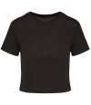 PA4022 Proact Ladies Triblend Crop Top Black colour image